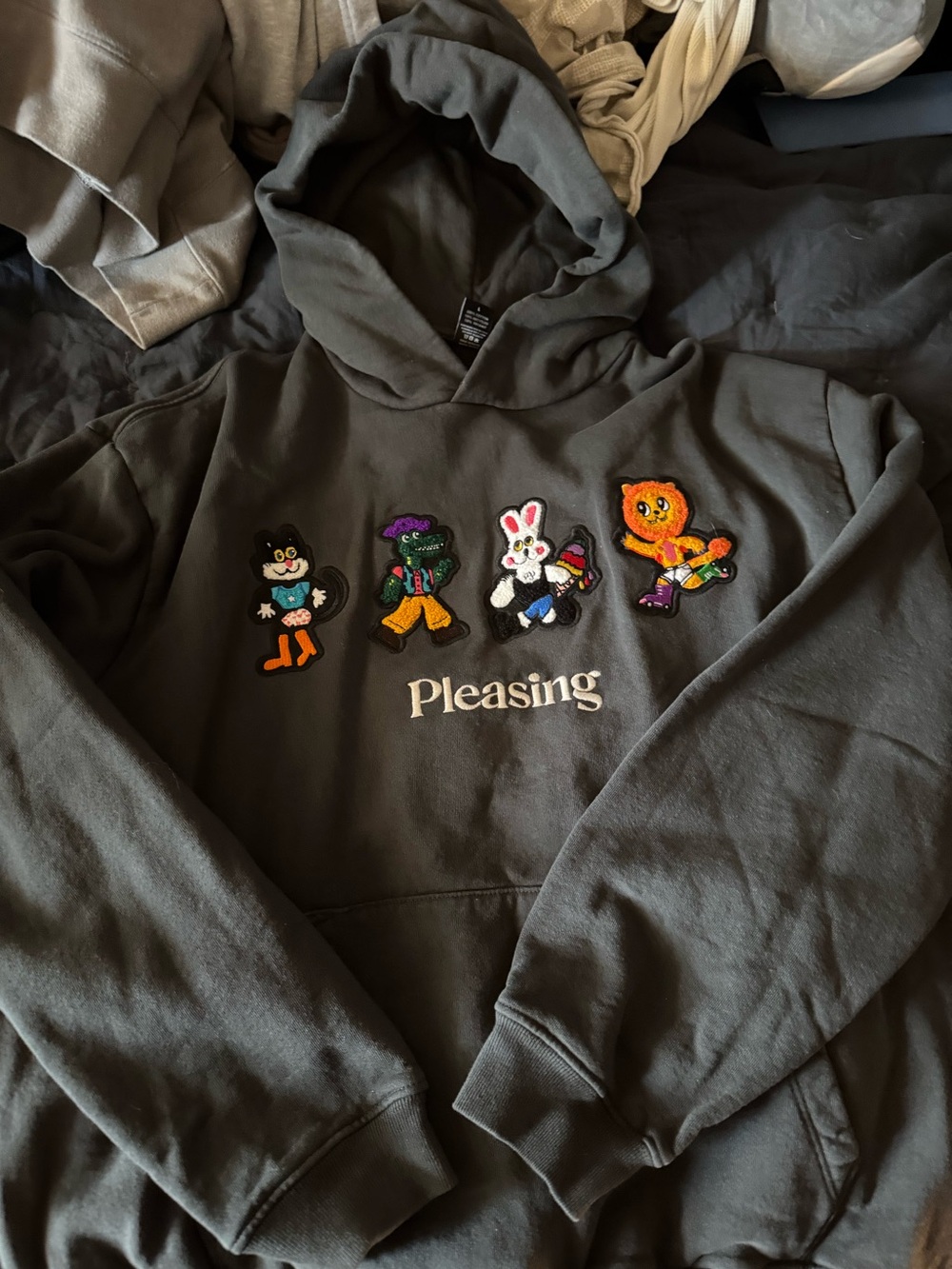 Harry Styles Pleasing Fancy Friends Character Hoodie (Black)